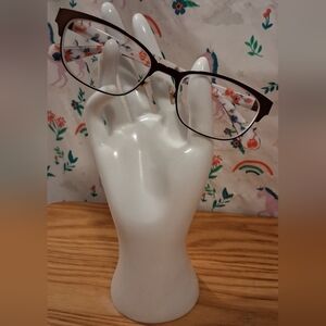 EUC Kate Spade Diandra Tortoise Cat Eye & Floral Reading Glasses Vision Frames
